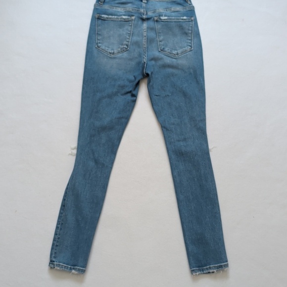 Vervet Blue Distressed High-rise Skinny Jeans - Picture 4 of 7